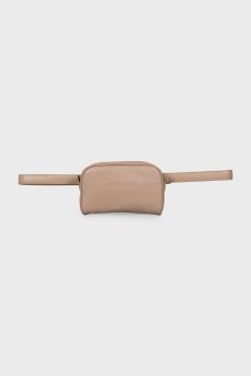 Beige belt bag