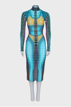 Bodycon printed dress