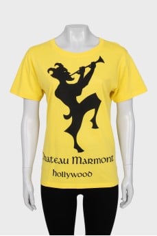 Yellow T-shirt with print