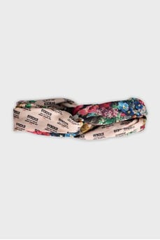 Floral print headband