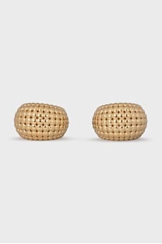 Textured hoop earrings
