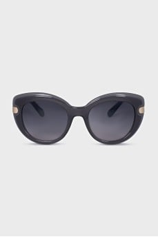 Sunglasses with blue frames