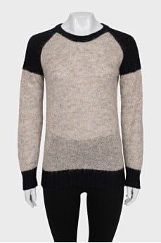 Brown straight-cut sweater