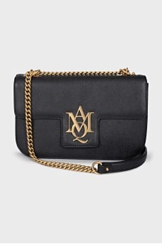 Black bag with gold logo