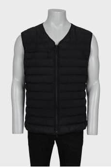 Men's down-filled vest