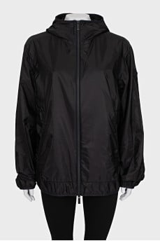 Men's jacket with reflective print
