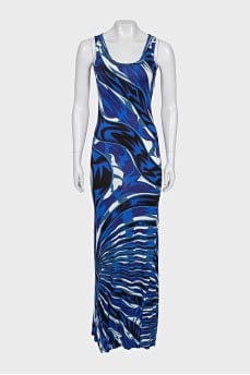 Bodycon printed maxi dress