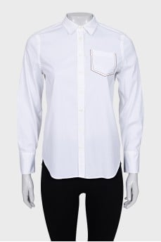 Shirt with a breast pocket