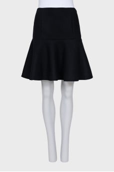 Black skirt with a frill