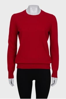 Jumper with contrasting elbow pads