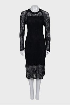 Knitted linen dress