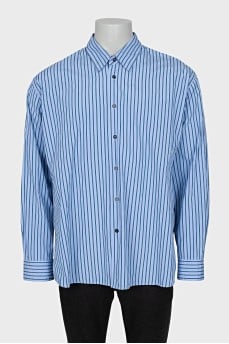 Men's blue striped shirt