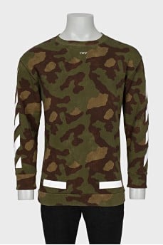 Men's military print sweatshirt