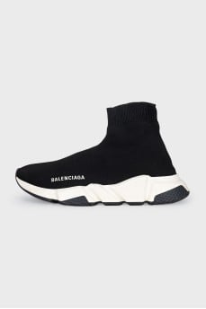 Speed textile sneakers with logo