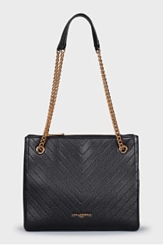 Square quilted bag