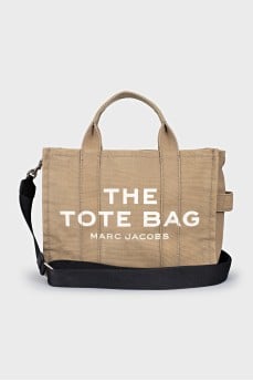 Green canvas tote