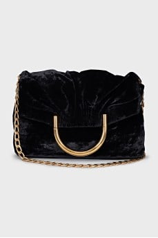 Velvet bag on a chain