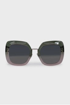 Two-tone sunglasses with logo
