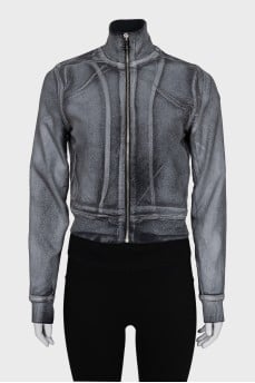 Reflective sweatshirt with tag