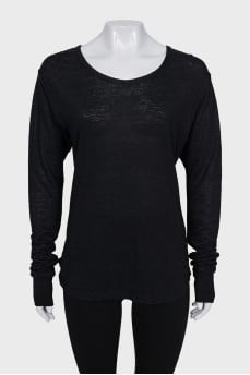 Loose-fitting long sleeve shirt