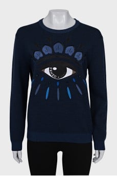 Men's jumper with brand logo