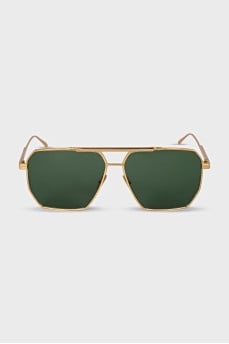 Men's sunglasses with green lens