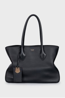 Black tote with signature clochette