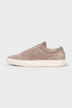 Men's brown suede sneakers