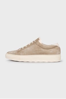 Men's brown lace-up sneakers