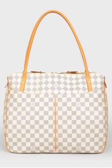 Сумка бежева Damier Azur shouldbag