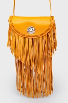 СумочкаHudson Sunglasses Case Crossbody Bag w/Fringe