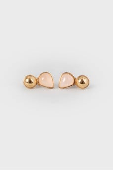 Сережки-гвоздики у вигляді краплі