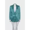 Suit of jacket and shorts in green