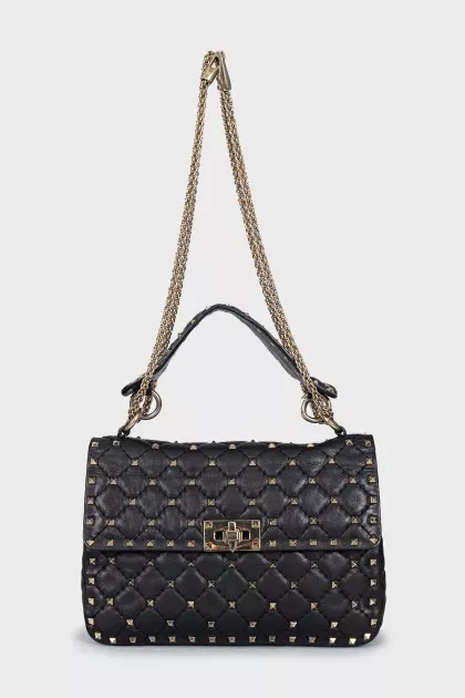 Чорна сумка Rockstud Spike