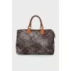 Speedy bag with embroidery