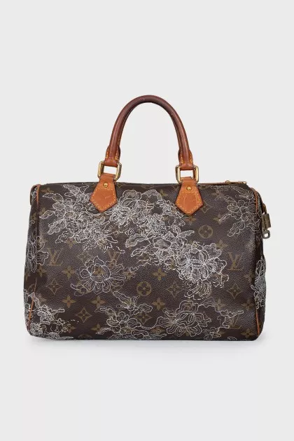Speedy bag with embroidery