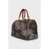 Speedy bag with embroidery