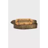 Vintage belt with massive buckle