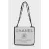 Сумка Grey Raffia Deauville Messenger