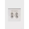 Серьги Crystal Pearl Logo Drop Earring