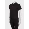 Чорне поло slim fit