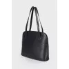 Винтажная сумка Lussac Epi Leather Noir