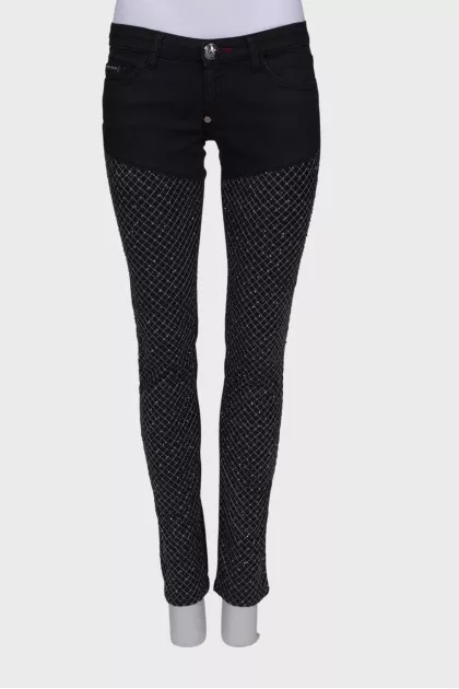 Джинси Slim зі стразами