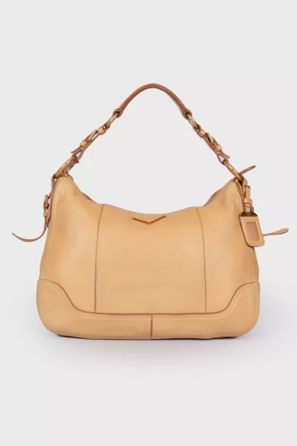 Сумка Zip Top Hobo Vitello Daino