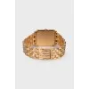 Вінтажний годинник White 18K Yellow Gold Diamond Gondolo Women's Wristwatch