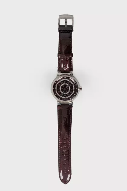 Годинник Vernis Diamond Tambour Disc Watch L Amarante
