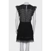 Slip dress with lace