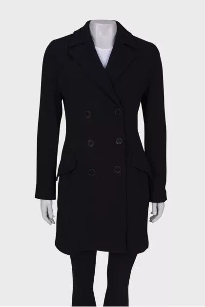 Black wool coat