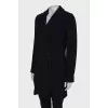 Black wool coat