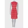 Striped midi dress